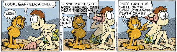Garfield on Saturday April 1, 1995 Comic Strip