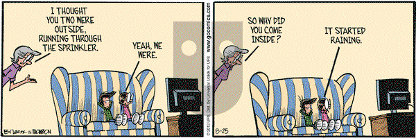 Grand Avenue on Saturday August 25, 2012 Comic Strip