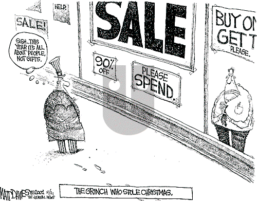 Matt Davies on Thursday December 20, 2001 Comic Strip