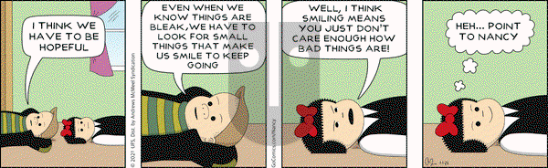Nancy on Friday January 1, 2021 Comic Strip