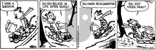 Calvin and Hobbes - Friday February 7, 1986 Comic Strip