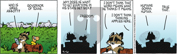 Over the Hedge on Monday September 6, 2021 Comic Strip