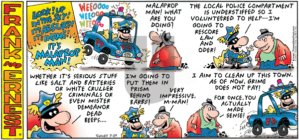 Frank and Ernest on Sunday July 29, 2007 Comic Strip