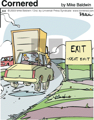 Cornered on Saturday August 9, 2003 Comic Strip