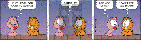 Garfield - Monday July 16, 2018 Comic Strip