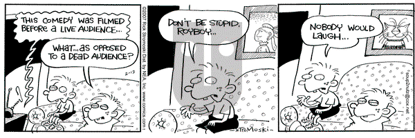 Soup to Nutz - Old on Tuesday February 13, 2007 Comic Strip