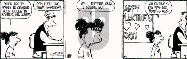 Mr. Lowe - Wednesday August 12, 2015 Comic Strip