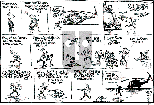 Pat Oliphant on Wednesday September 7, 2005 Comic Strip