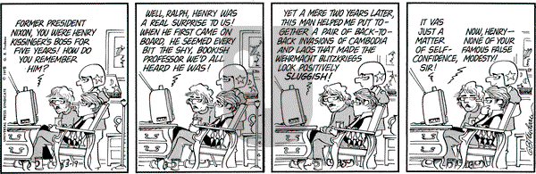 Doonesbury on Wednesday March 19, 1975 Comic Strip