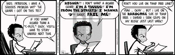 The Boondocks on Monday November 23, 2009 Comic Strip