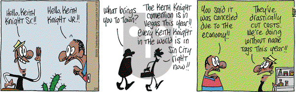 The Knight Life - Monday February 4, 2013 Comic Strip