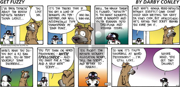 Get Fuzzy on Sunday September 13, 2009 Comic Strip