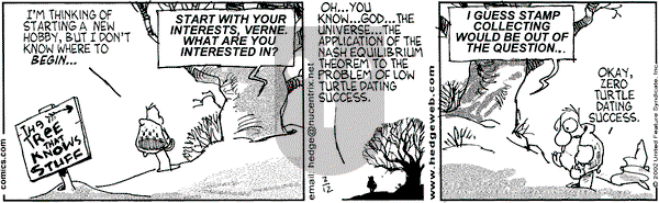 Over the Hedge on Tuesday February 12, 2002 Comic Strip