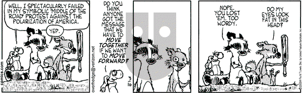 Over the Hedge on Thursday March 10, 2005 Comic Strip