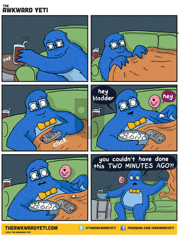 The Awkward Yeti on Wednesday March 11, 2015 Comic Strip