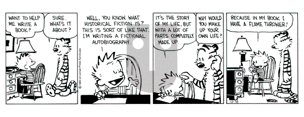Calvin and Hobbes on Monday December 18, 1989 Comic Strip