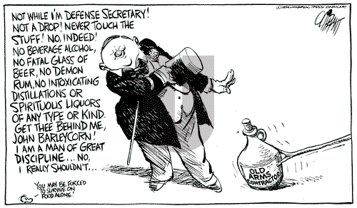 Pat Oliphant on Monday February 27, 1989 Comic Strip