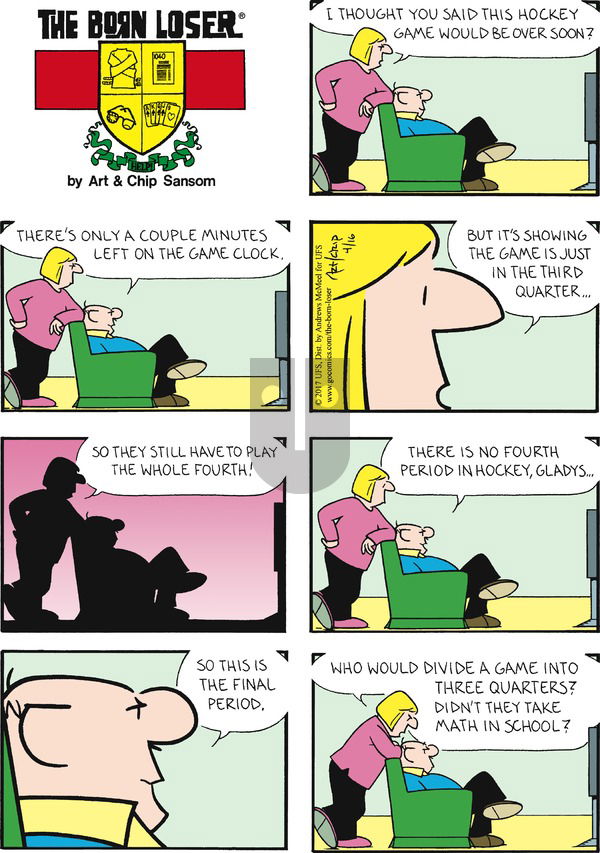 The Born Loser on Sunday April 16, 2017 Comic Strip