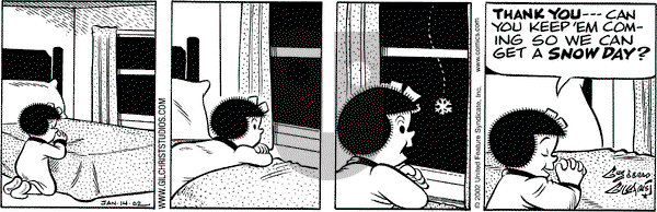 Nancy on Monday January 14, 2002 Comic Strip
