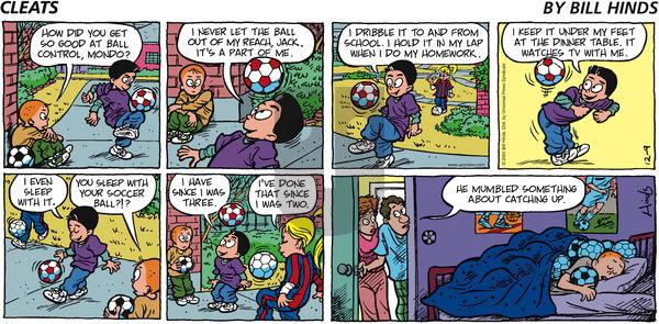Cleats on Sunday December 9, 2001 Comic Strip