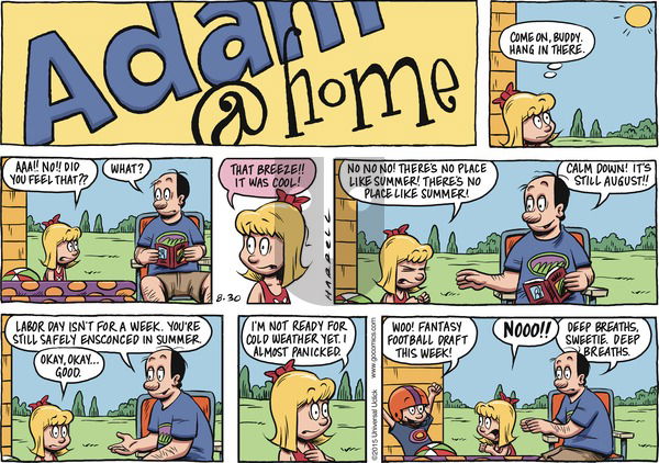 Adam@Home on Sunday August 30, 2015 Comic Strip