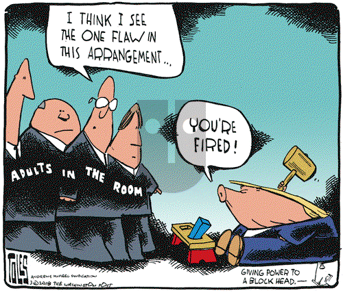 Tom Toles on Thursday March 15, 2018 Comic Strip