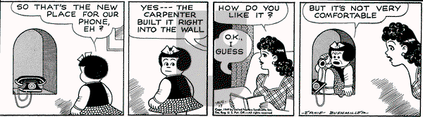 Nancy on Wednesday August 17, 1949 Comic Strip