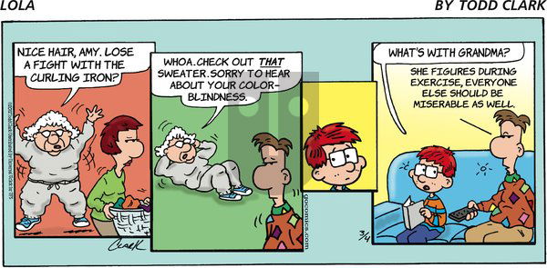 Lola on Sunday March 4, 2012 Comic Strip