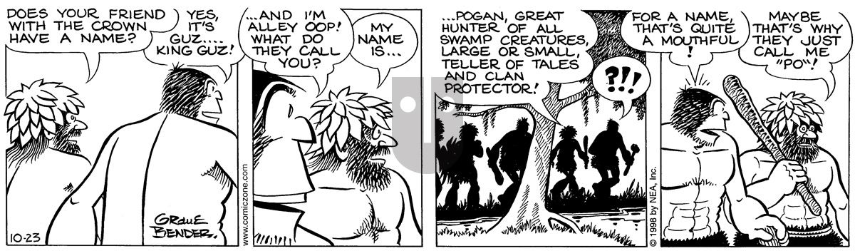 Alley Oop - Friday October 23, 1998 Comic Strip