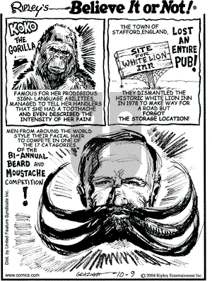 Ripley's Believe It or Not on Thursday October 14, 2004 Comic Strip