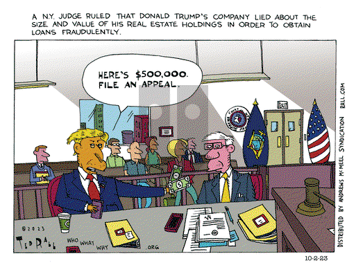 Ted Rall - Monday October 2, 2023 Comic Strip