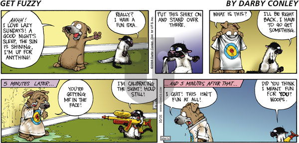 Get Fuzzy on Sunday October 31, 2004 Comic Strip