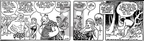 Alley Oop on Wednesday January 12, 1949 Comic Strip