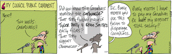 The Knight Life on Thursday March 27, 2014 Comic Strip