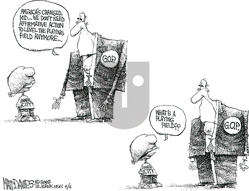Matt Davies on Thursday April 3, 2003 Comic Strip