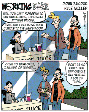 Working Daze on Tuesday August 23, 2005 Comic Strip