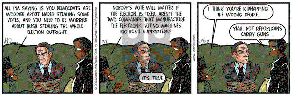 The Boondocks - Thursday July 1, 2004 Comic Strip