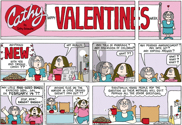 Cathy Classics on Sunday February 12, 2012 Comic Strip