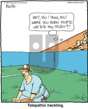 In the Bleachers on Tuesday July 29, 2003 Comic Strip