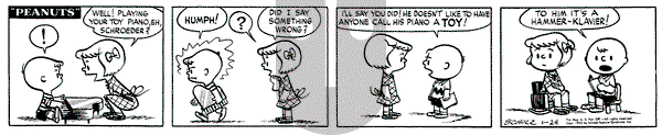 Peanuts - Thursday January 24, 1952 Comic Strip