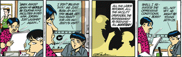 Doonesbury on Tuesday February 23, 1999 Comic Strip