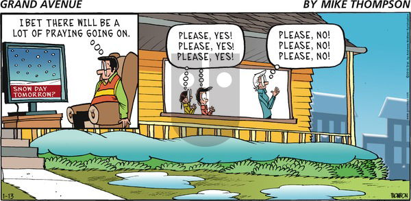 Grand Avenue on Sunday January 13, 2019 Comic Strip
