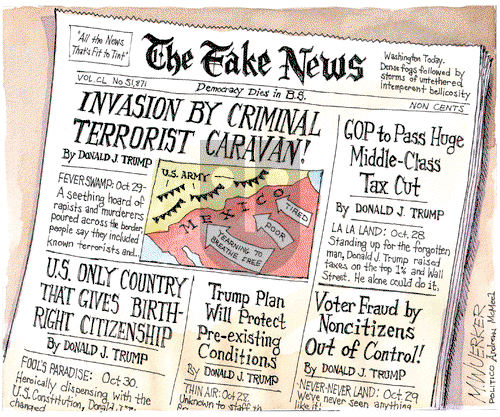 Matt Wuerker on Wednesday October 31, 2018 Comic Strip