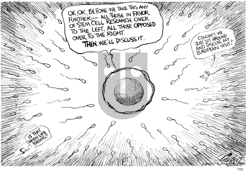 Pat Oliphant on Monday July 23, 2001 Comic Strip