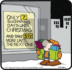 Ziggy on Monday December 18, 2017 Comic Strip