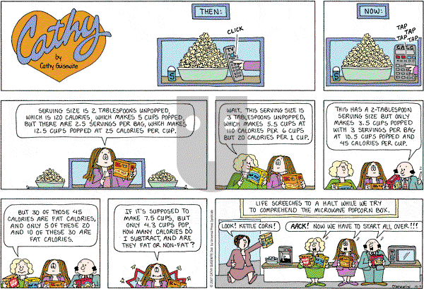 Cathy Classics - Sunday October 7, 2007 Comic Strip