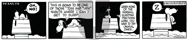 Peanuts on Monday January 18, 1965 Comic Strip