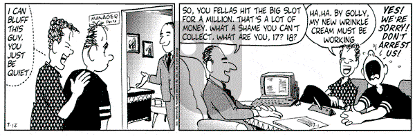 Luann on Friday July 12, 1996 Comic Strip