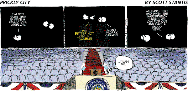 Prickly City on Sunday January 18, 2009 Comic Strip