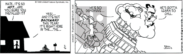 Over the Hedge on Monday July 6, 1998 Comic Strip